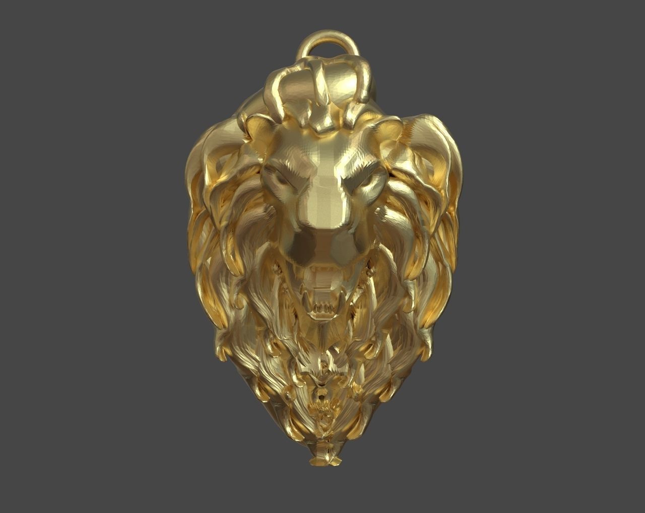 Lion King Pendant 3D print model_1