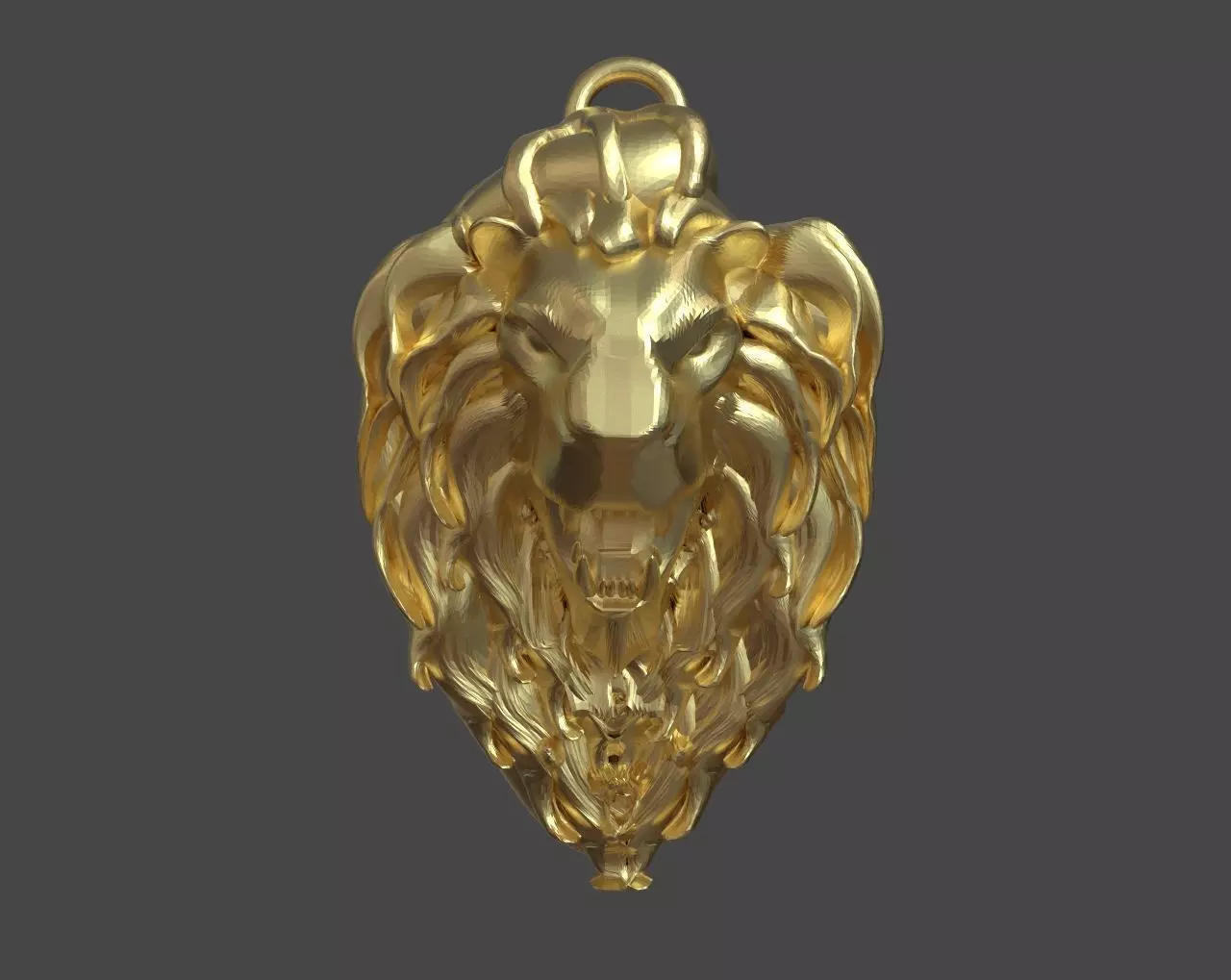Lion King Pendant 3D print model_0