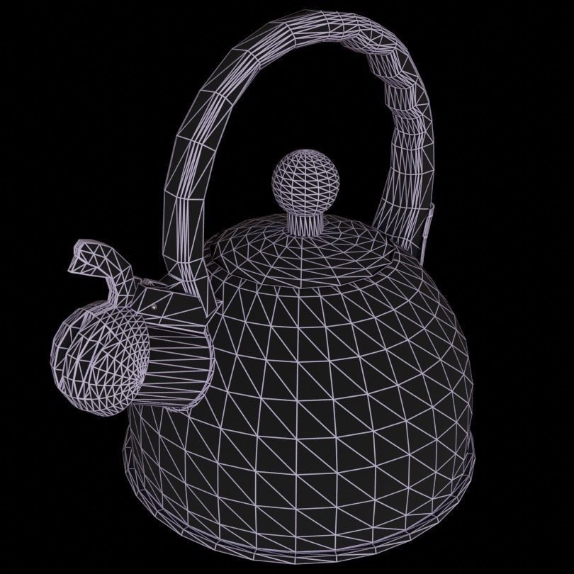 Modern Kettle 3D model_2