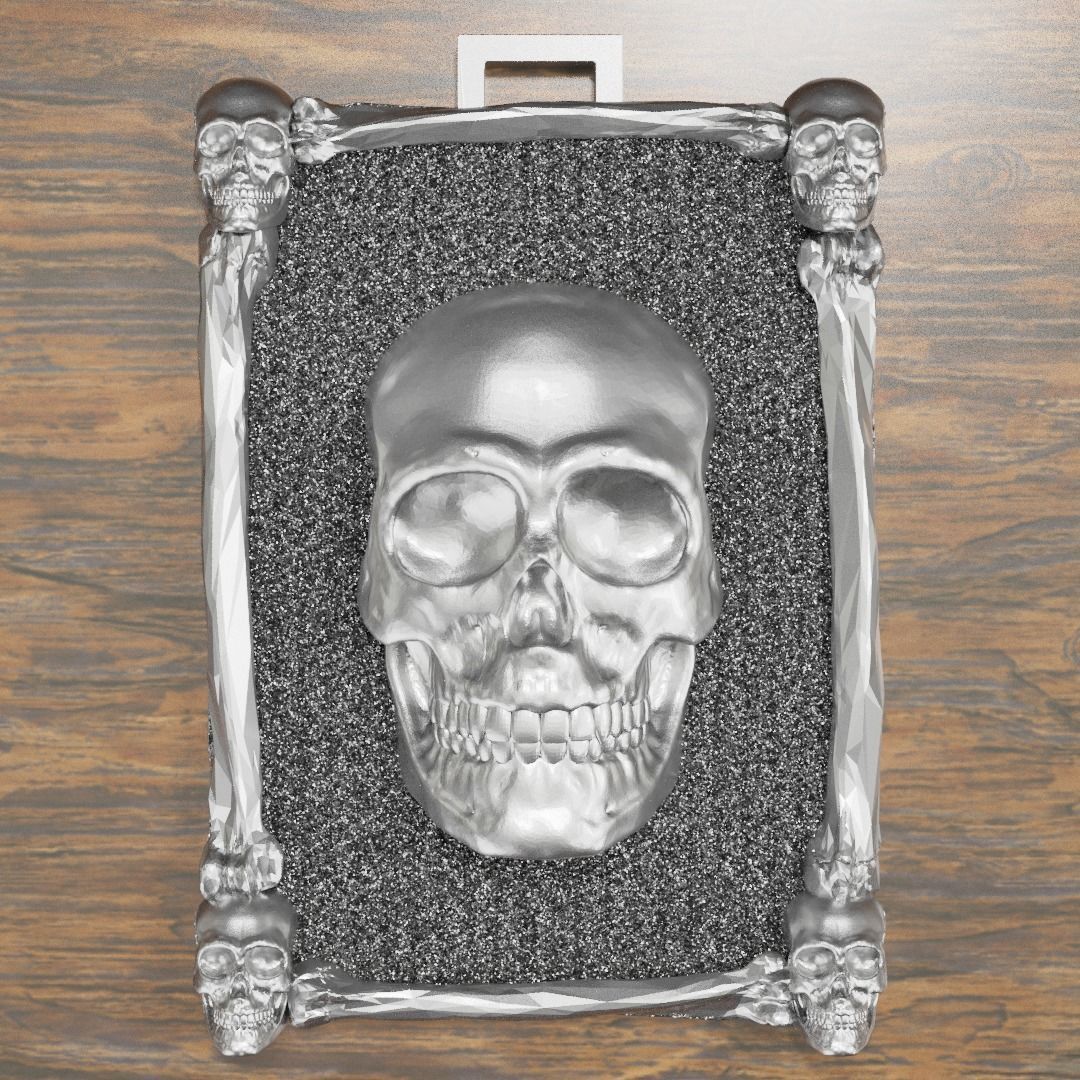 Skull Pendant 3D print model_1