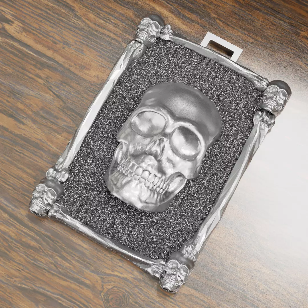 Skull Pendant 3D print model_0