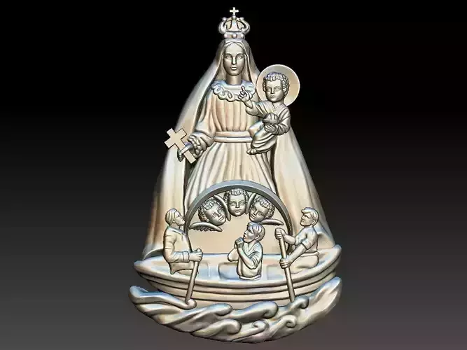 VIRGIN MARY VIRGEN DE LA CARIDAD DEL COBRE 3D PRINTABLE