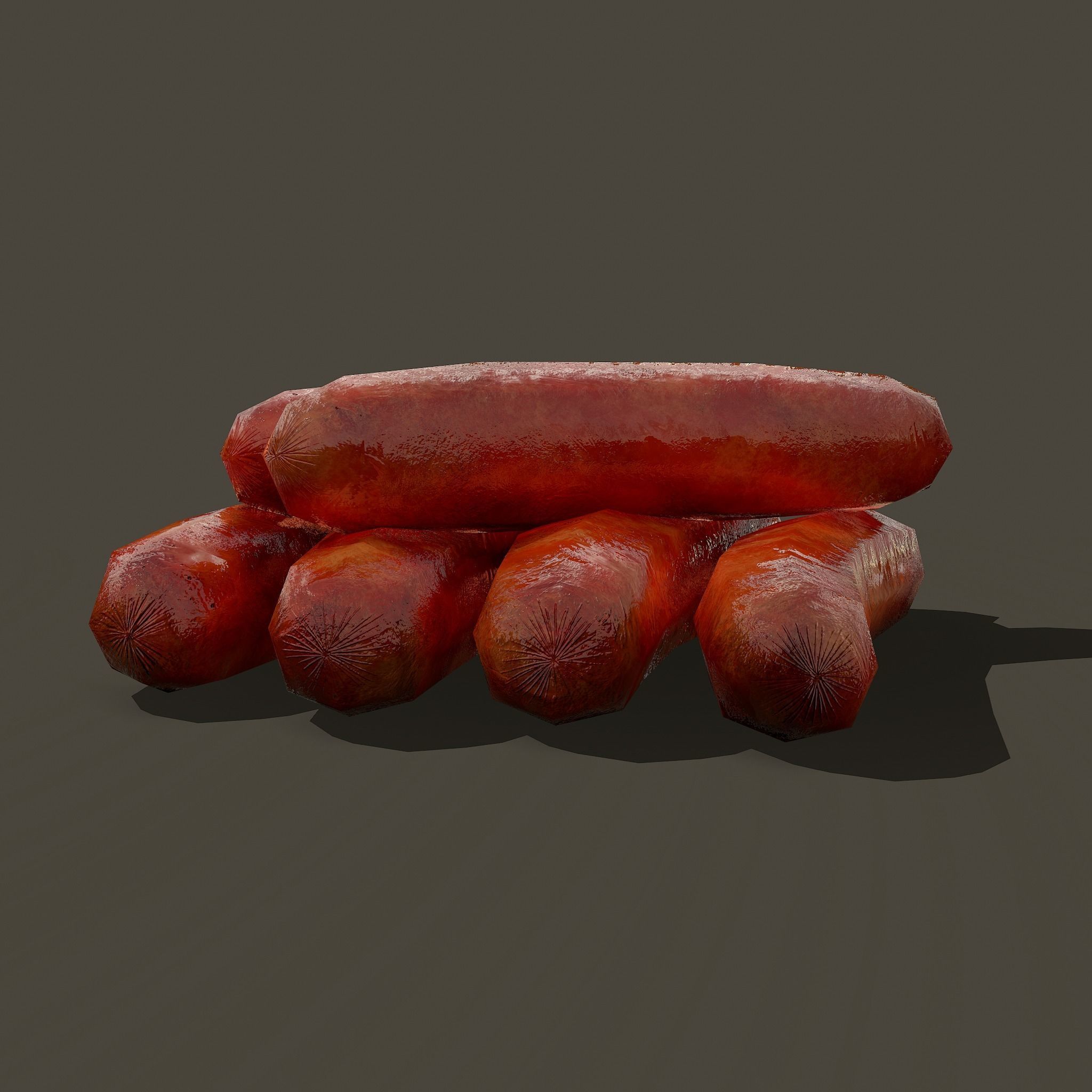 6 Medieval Food Props 3D Model Collection_69