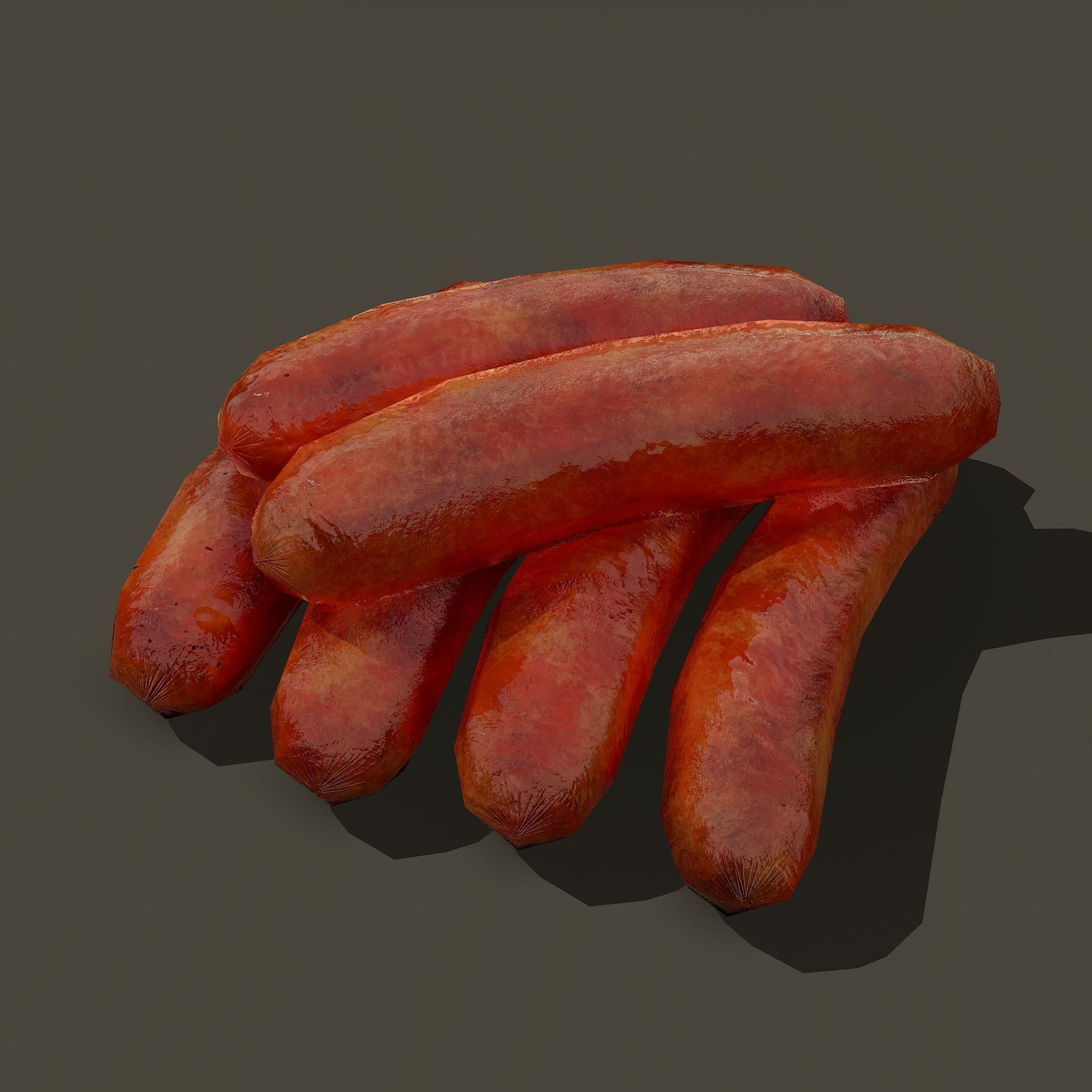 6 Medieval Food Props 3D Model Collection_65