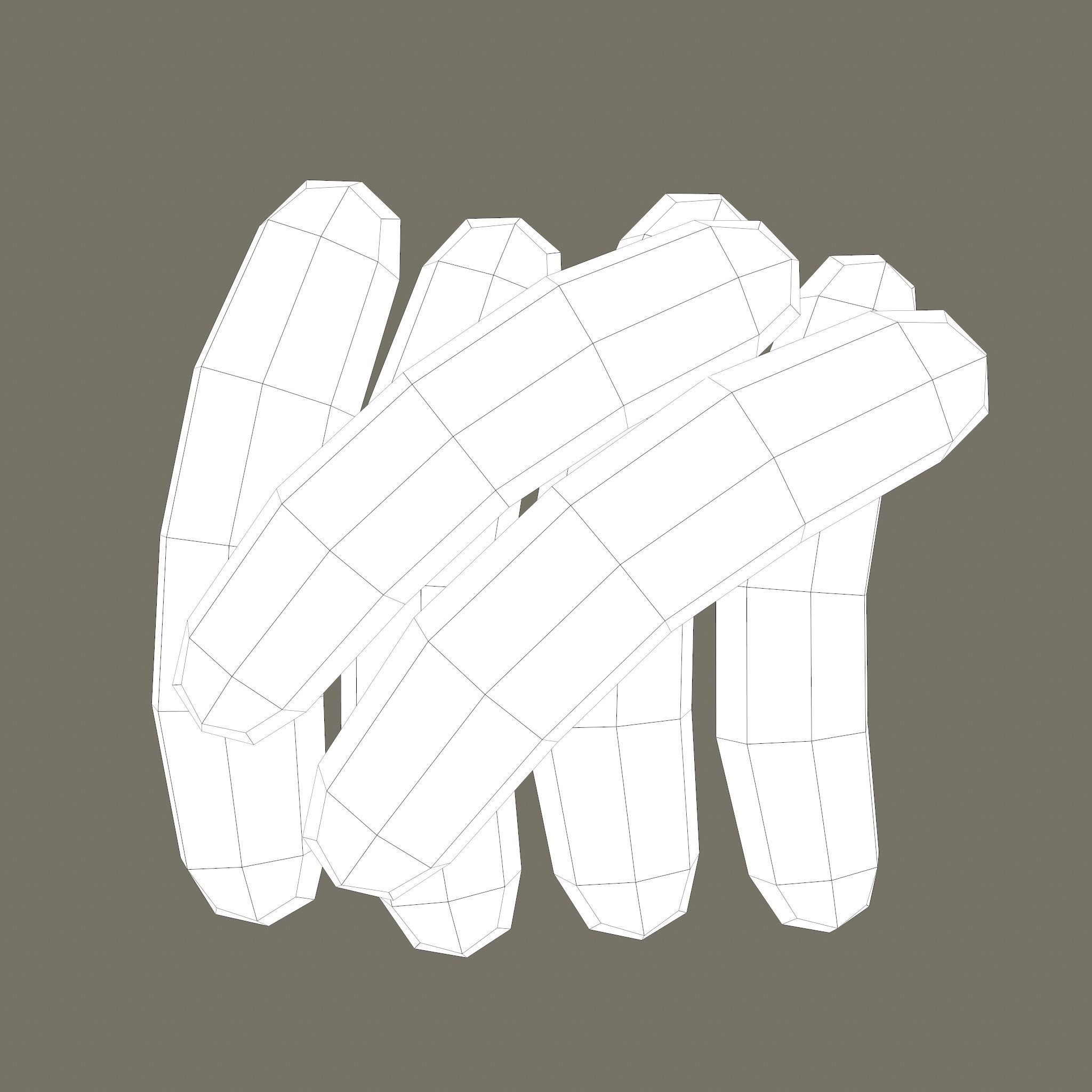 6 Medieval Food Props 3D Model Collection_70