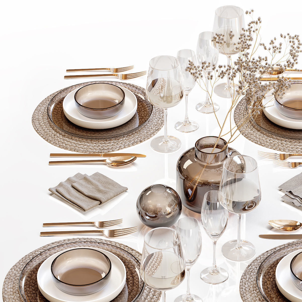 Table setting 28 3D model_2