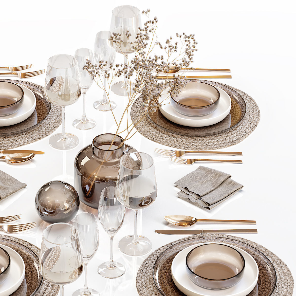 Table setting 28 3D model_3
