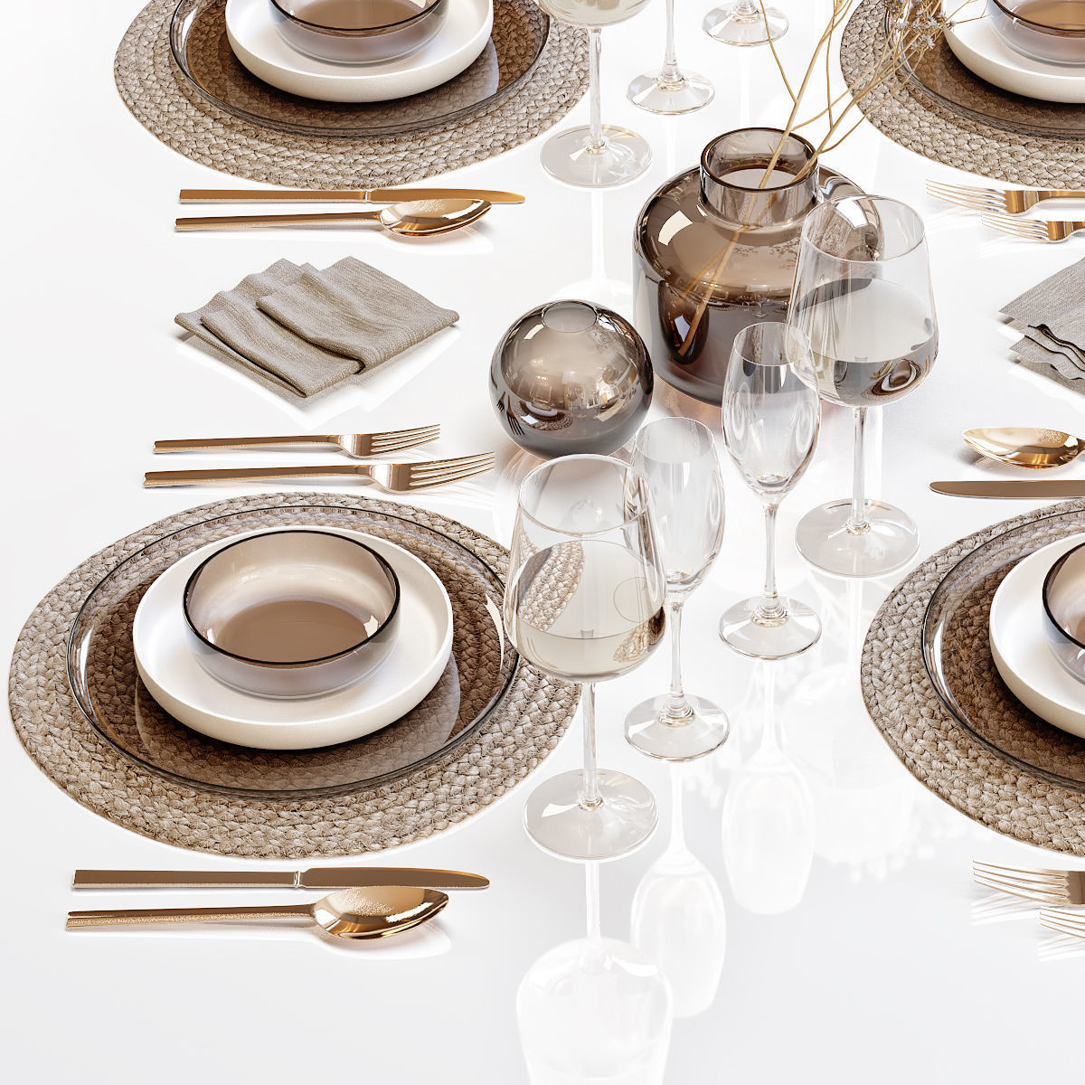 Table setting 28 3D model_5