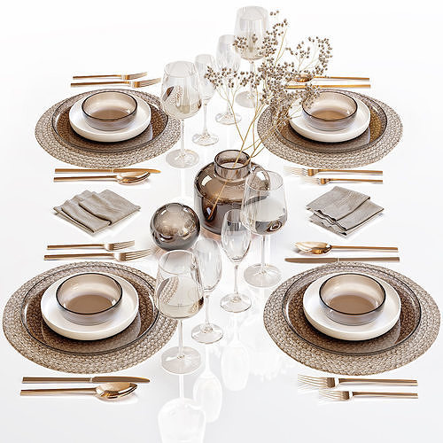 Table setting 28 3D model