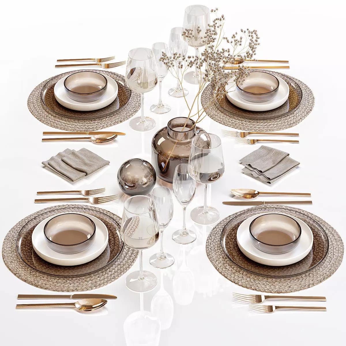 Table setting 28 3D model_0