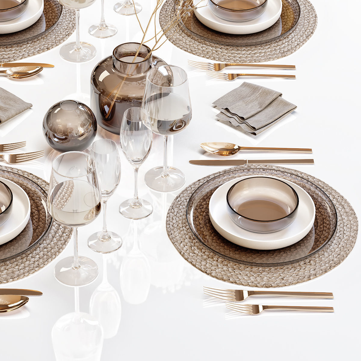 Table setting 28 3D model_4