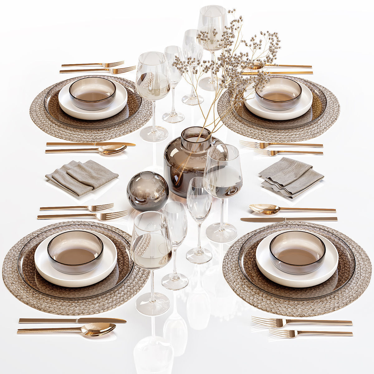Table setting 28 3D model_1