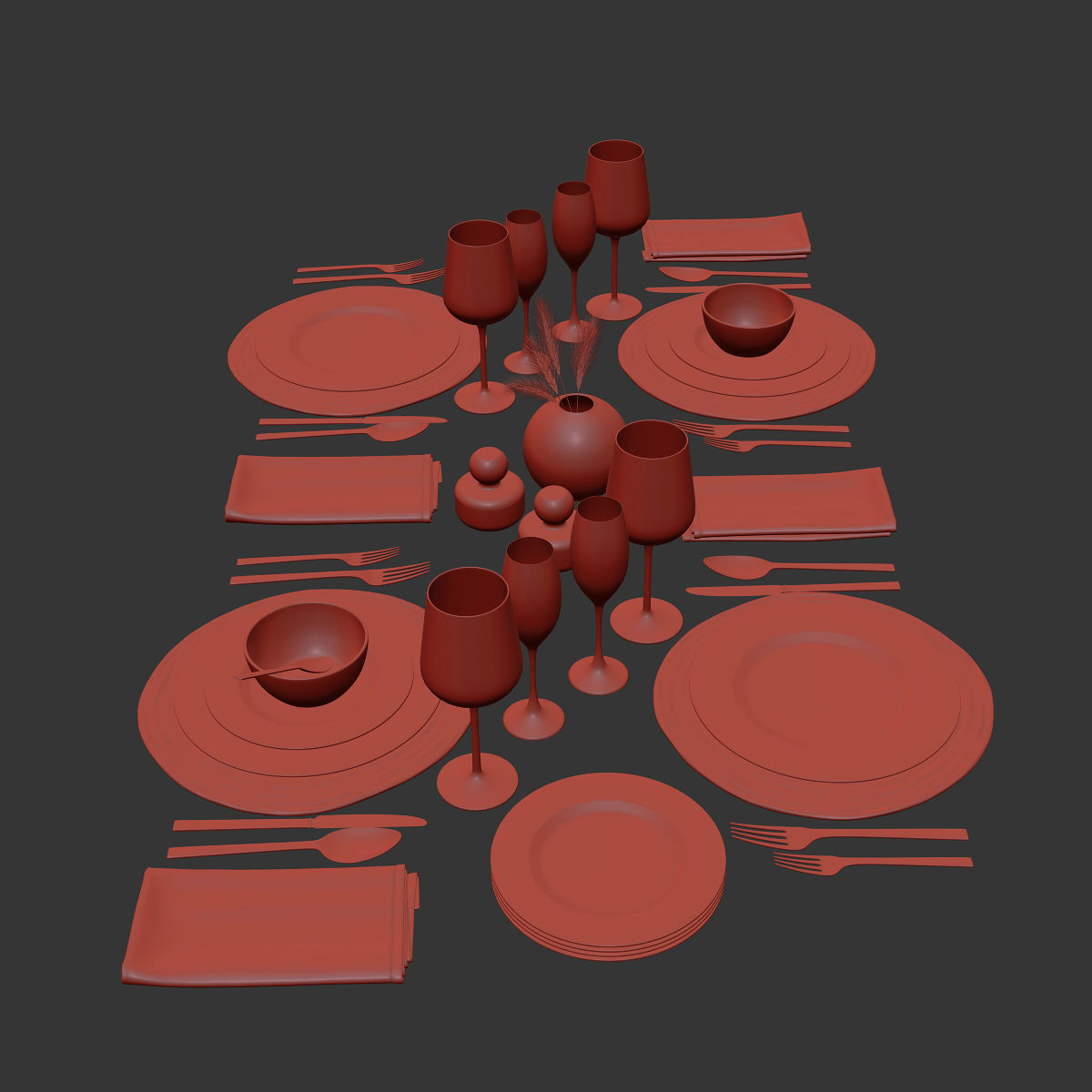 Table setting 29 3D model_7