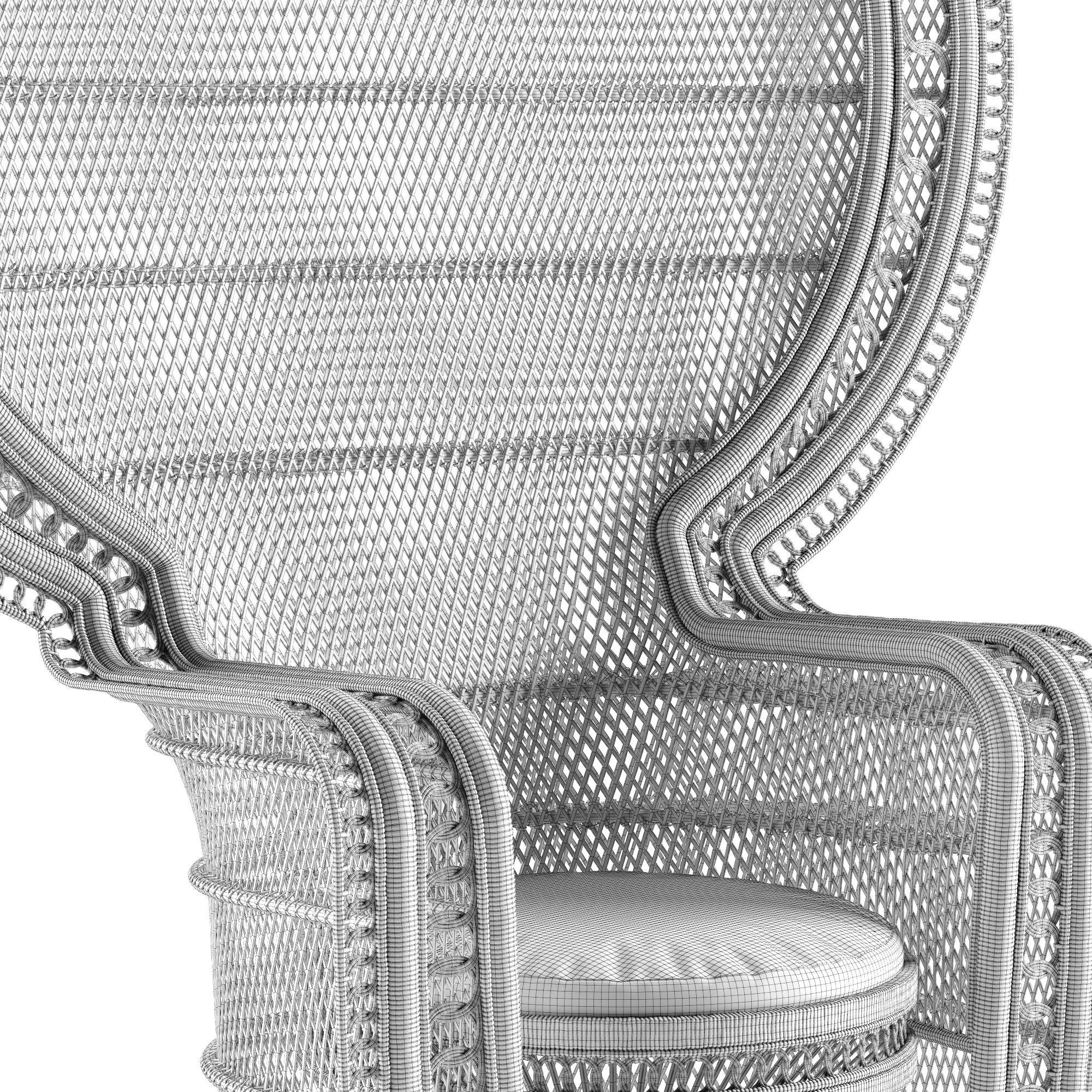 Mcguire Melek armchair 3D model_5