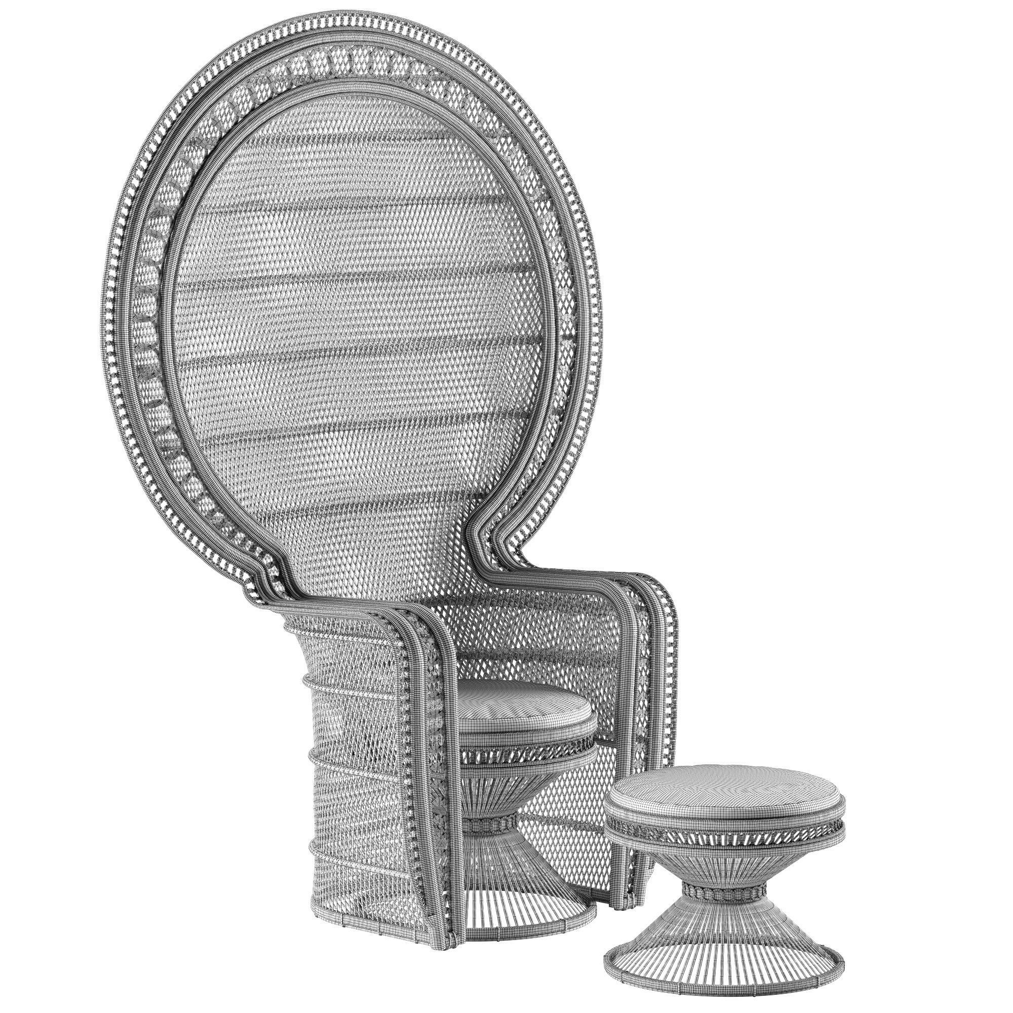 Mcguire Melek armchair 3D model_9