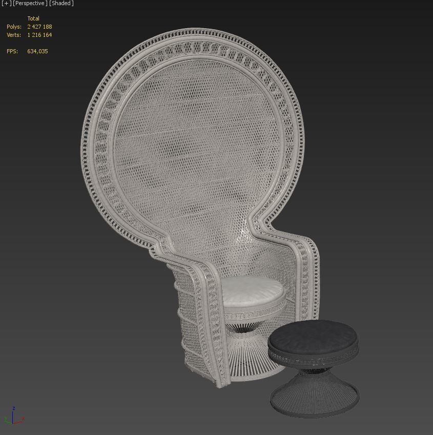 Mcguire Melek armchair 3D model_6