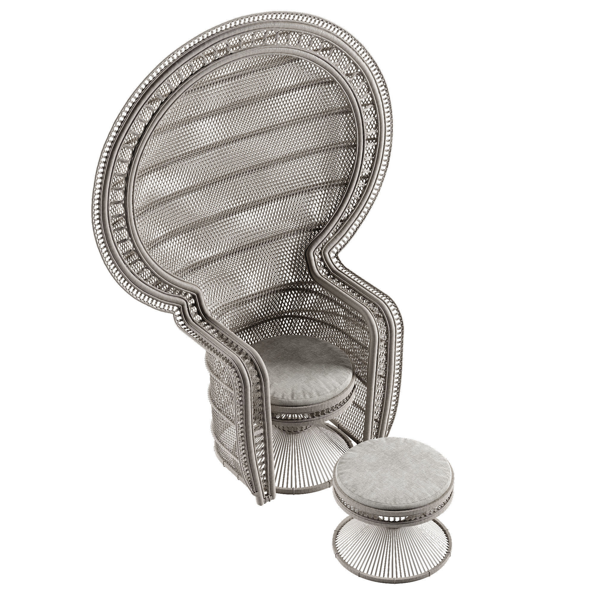 Mcguire Melek armchair 3D model_12