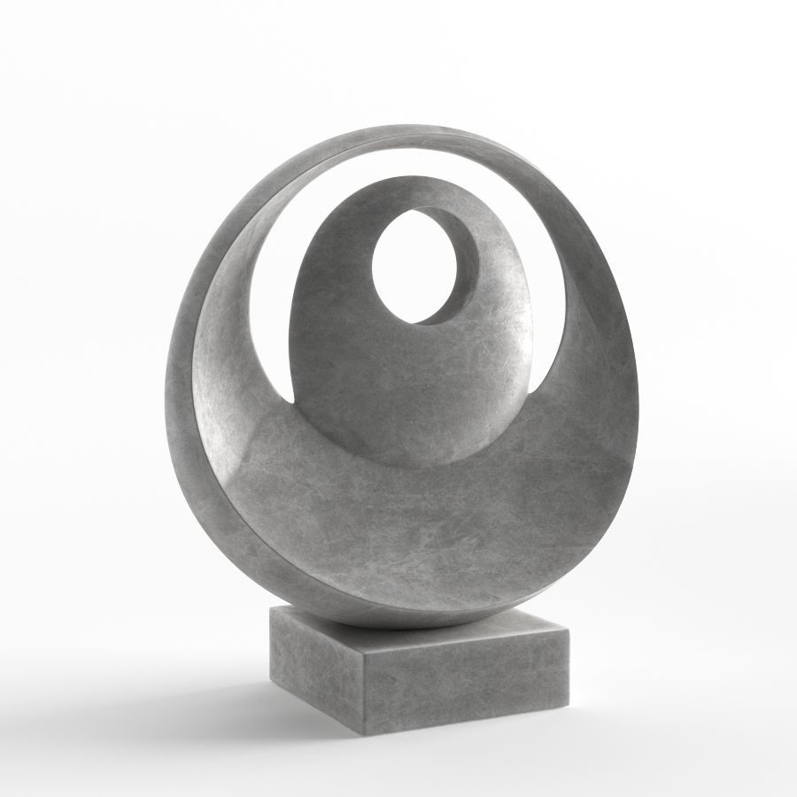 Modern Decorative Abstract Stone Art Sculpture 03 3D model CGTrader