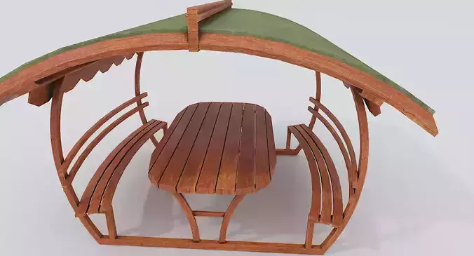 Wooden Pergola PBR