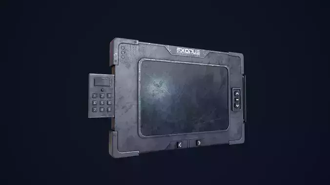 Sci-Fi Monitor Low-poly 3D model Sci-Fi Monitor Low-poly 3D model