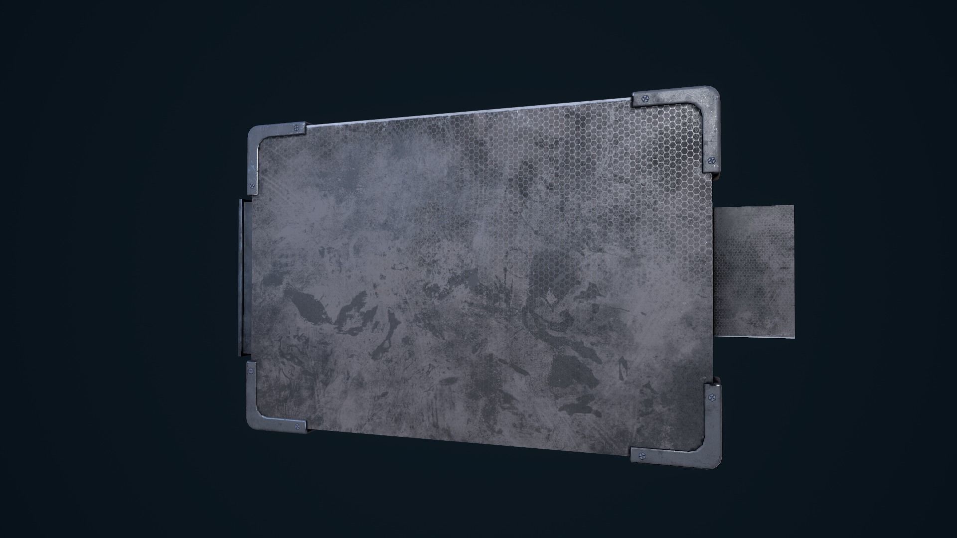 Sci-Fi Monitor Low-poly 3D model_7