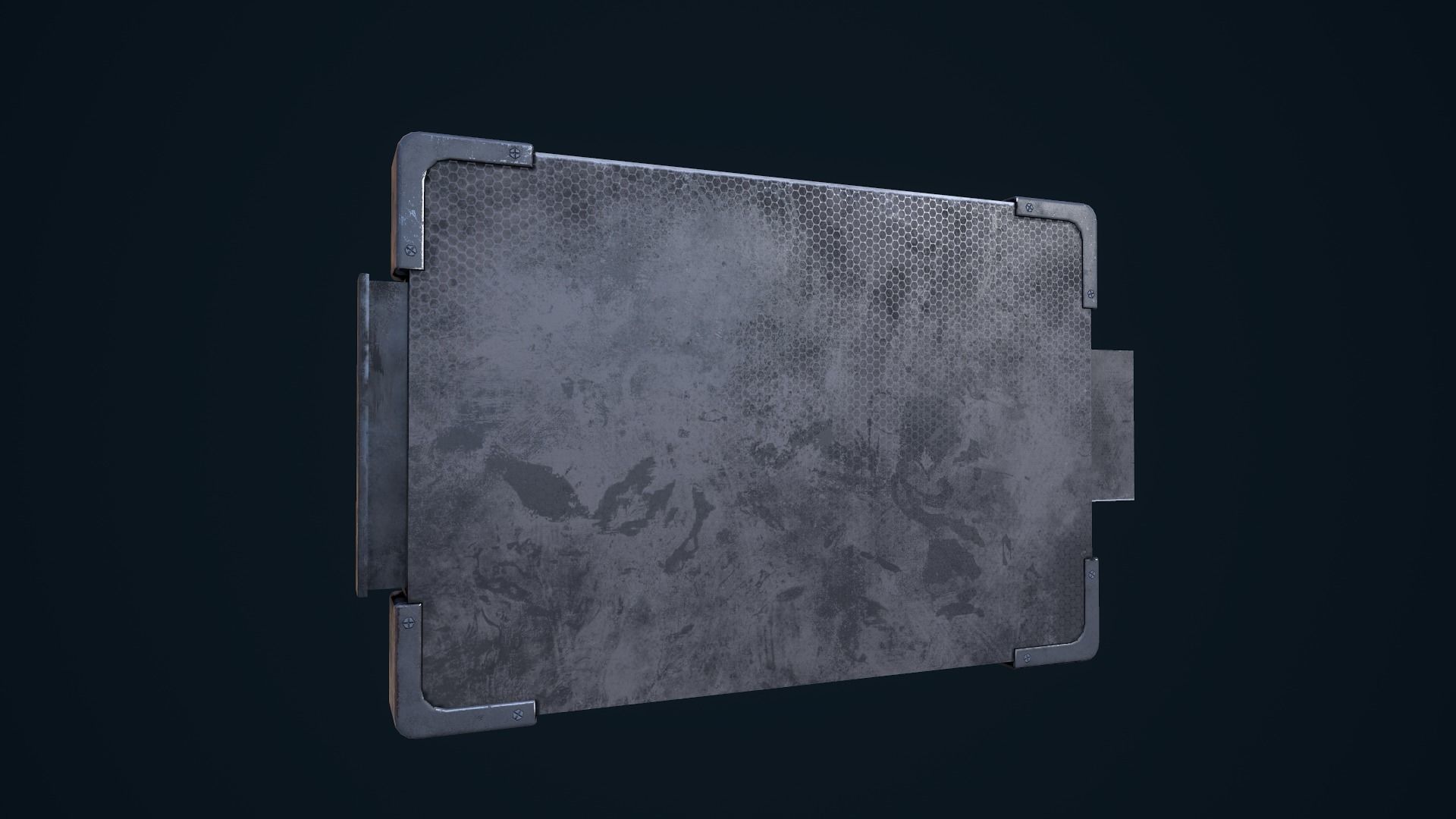 Sci-Fi Monitor Low-poly 3D model_6