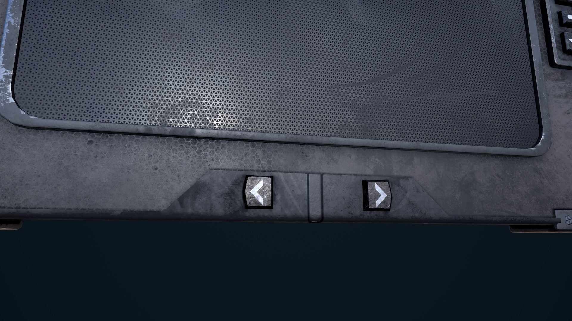 Sci-Fi Monitor Low-poly 3D model_12