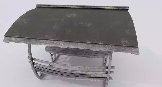 Wooden Old Pergola PBR