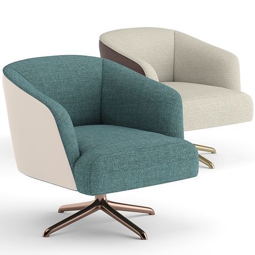 Biba Salotti Tag armchair 3D model