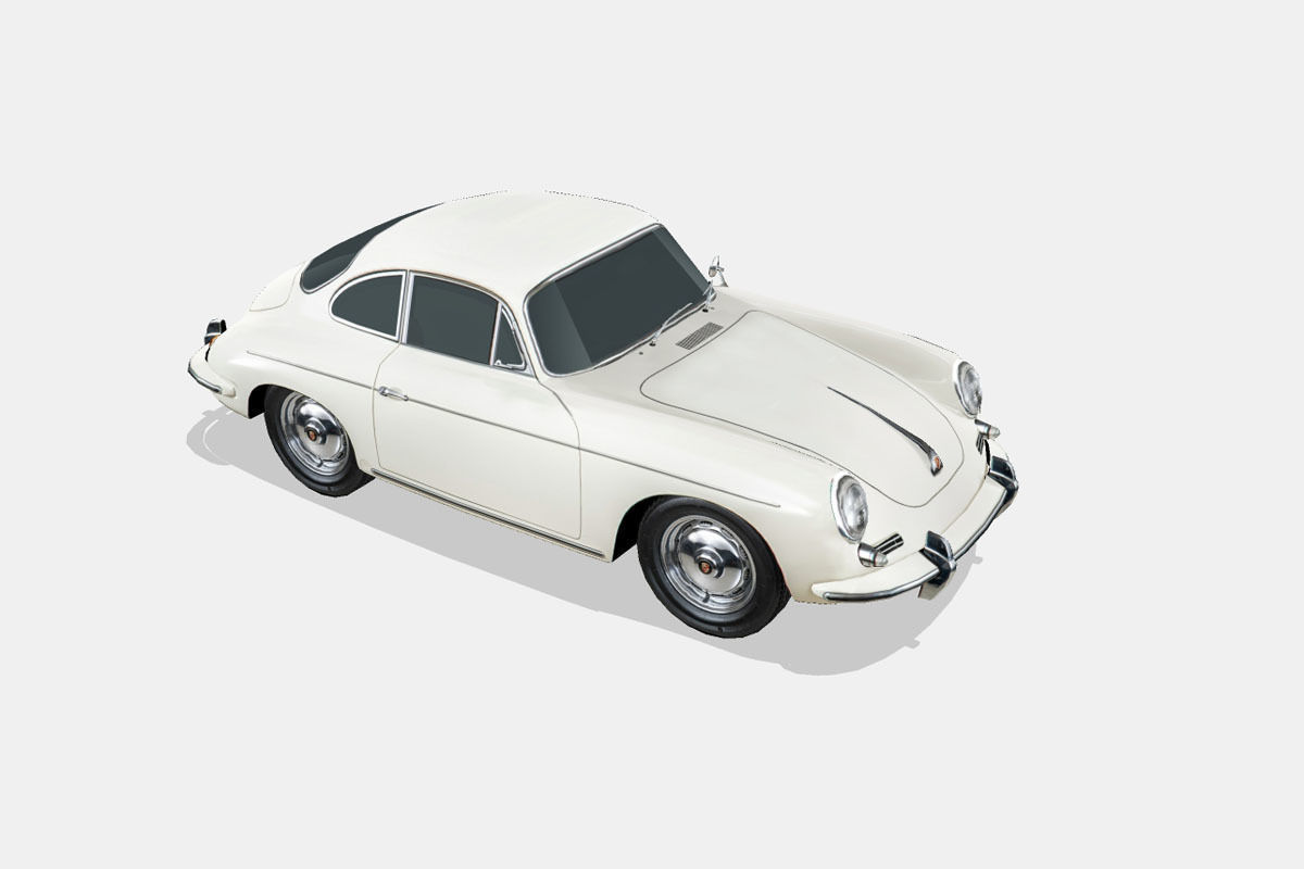 Porsche 356 B Low-poly 3D model_14