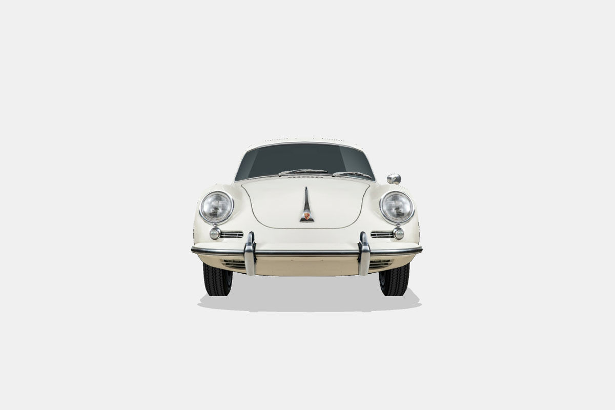 Porsche 356 B Low-poly 3D model_3