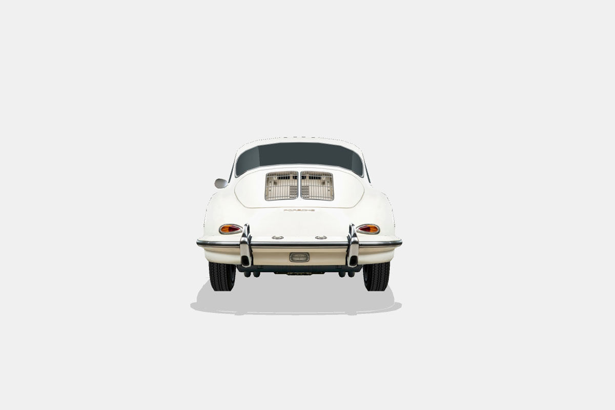 Porsche 356 B Low-poly 3D model_8