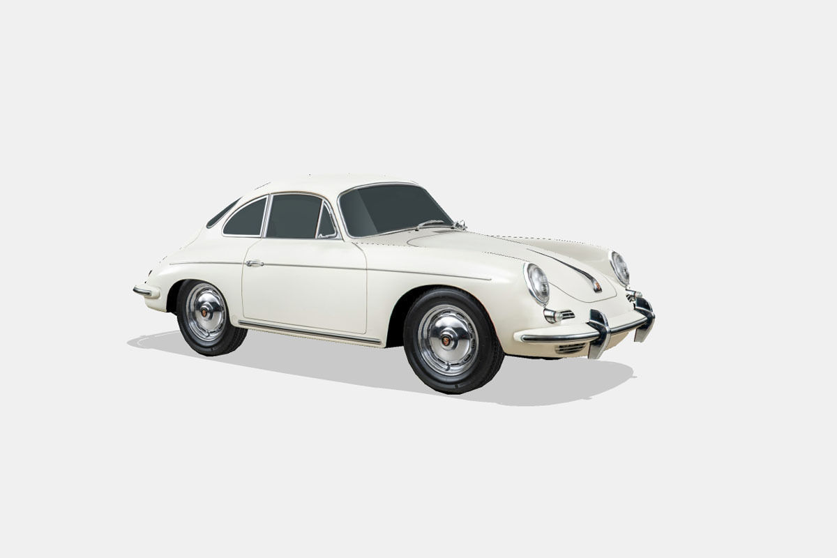 Porsche 356 B Low-poly 3D model_15