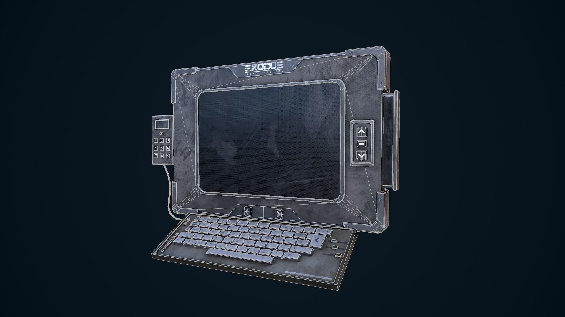 Sci-Fi Terminal Low-poly 3D model_18