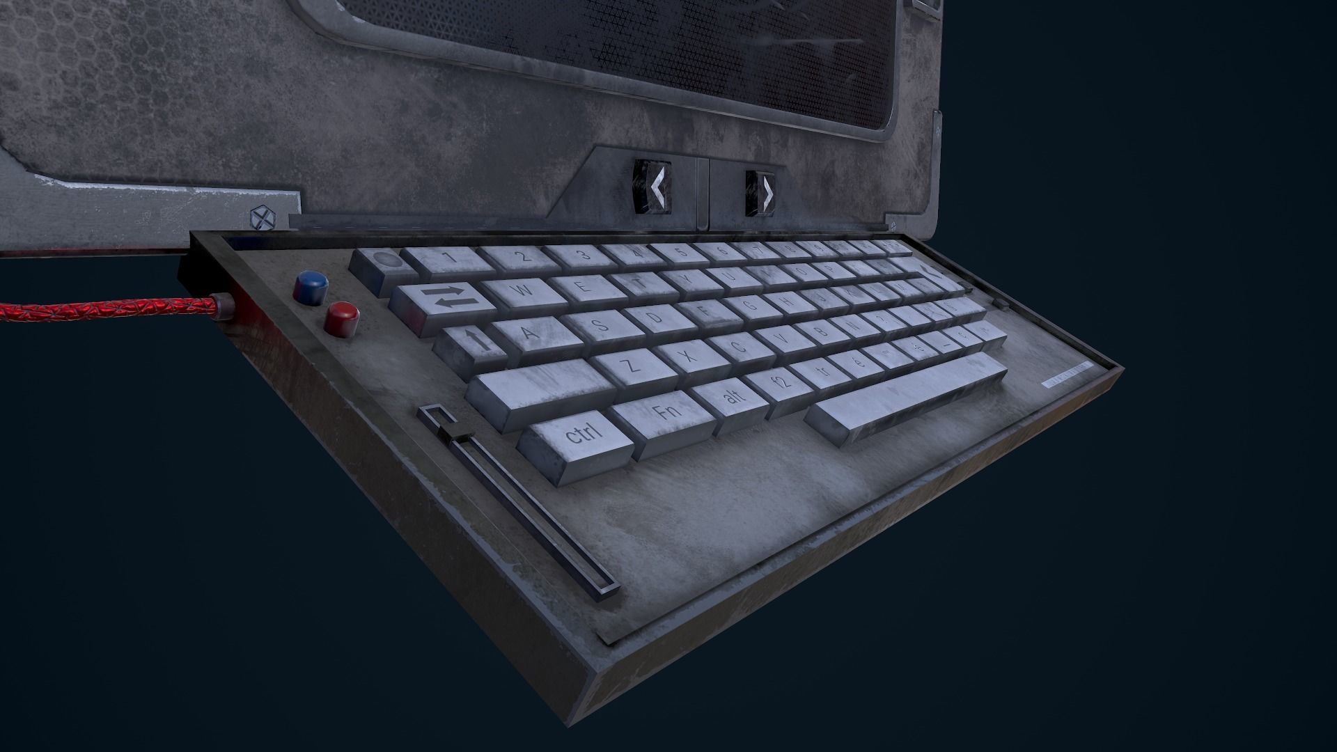 Sci-Fi Terminal Low-poly 3D model_13