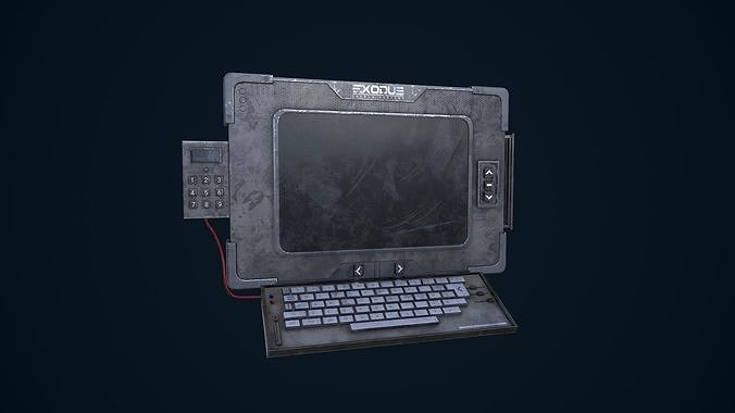 Sci-Fi Terminal Low-poly 3D model