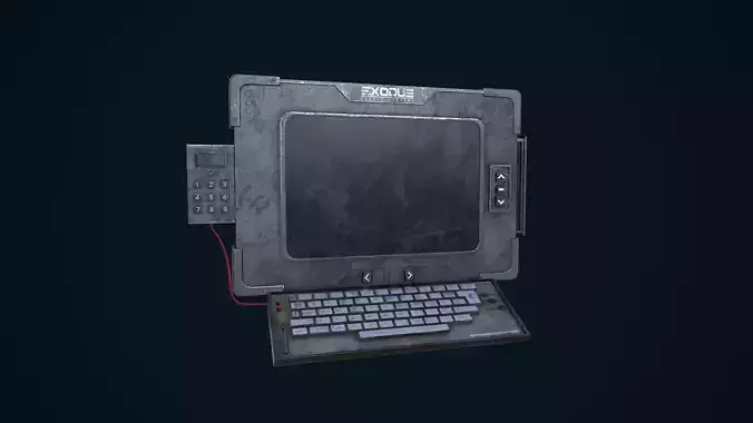 Sci-Fi Terminal Low-poly 3D model