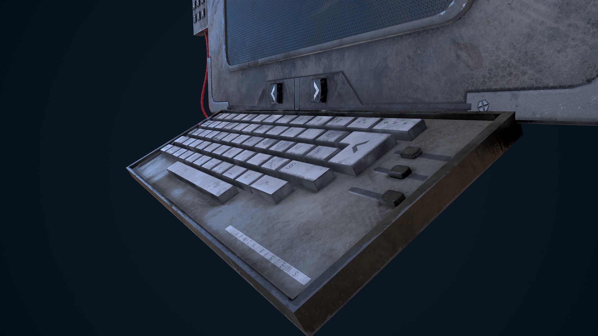 Sci-Fi Terminal Low-poly 3D model_12