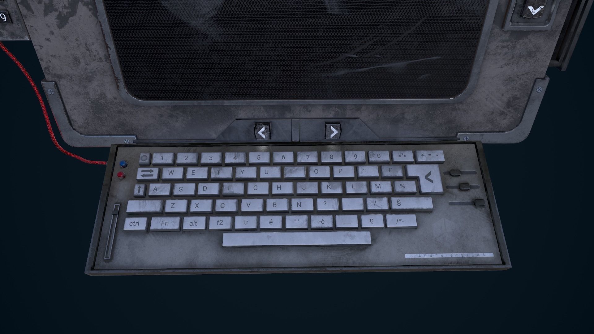 Sci-Fi Terminal Low-poly 3D model_11