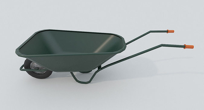 Wheel Barrow PBR Free low-poly 3D model