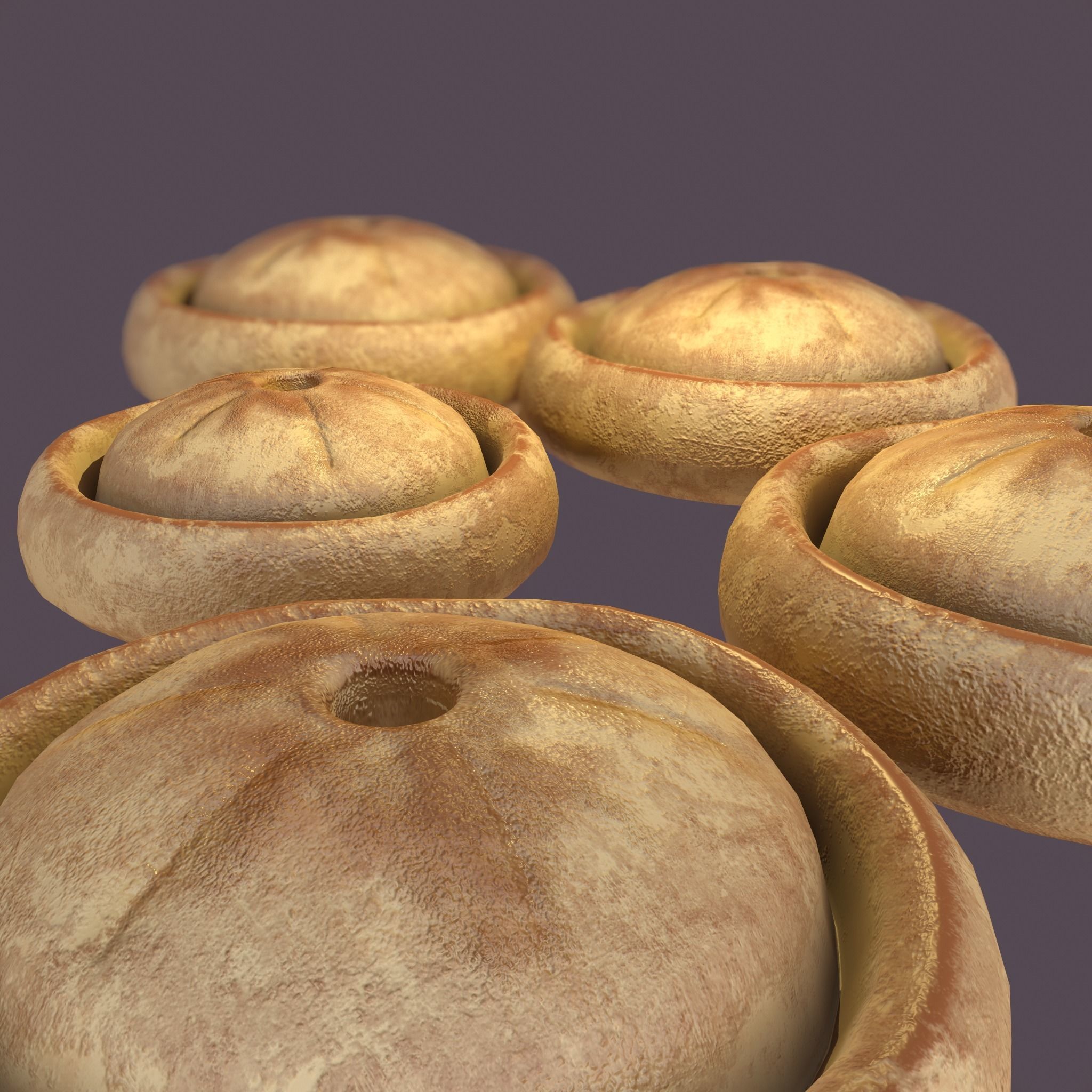 6 Medieval Food Props Version 2  3D Model Collection_60