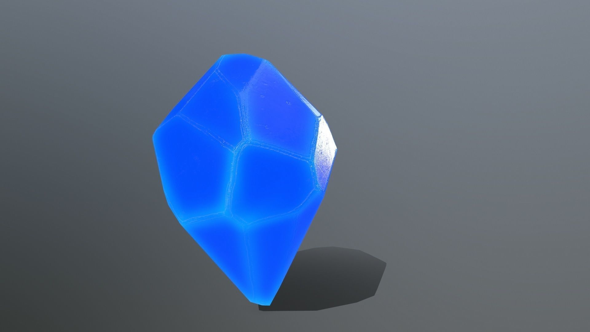 crystal set 2 Low-poly 3D model_6