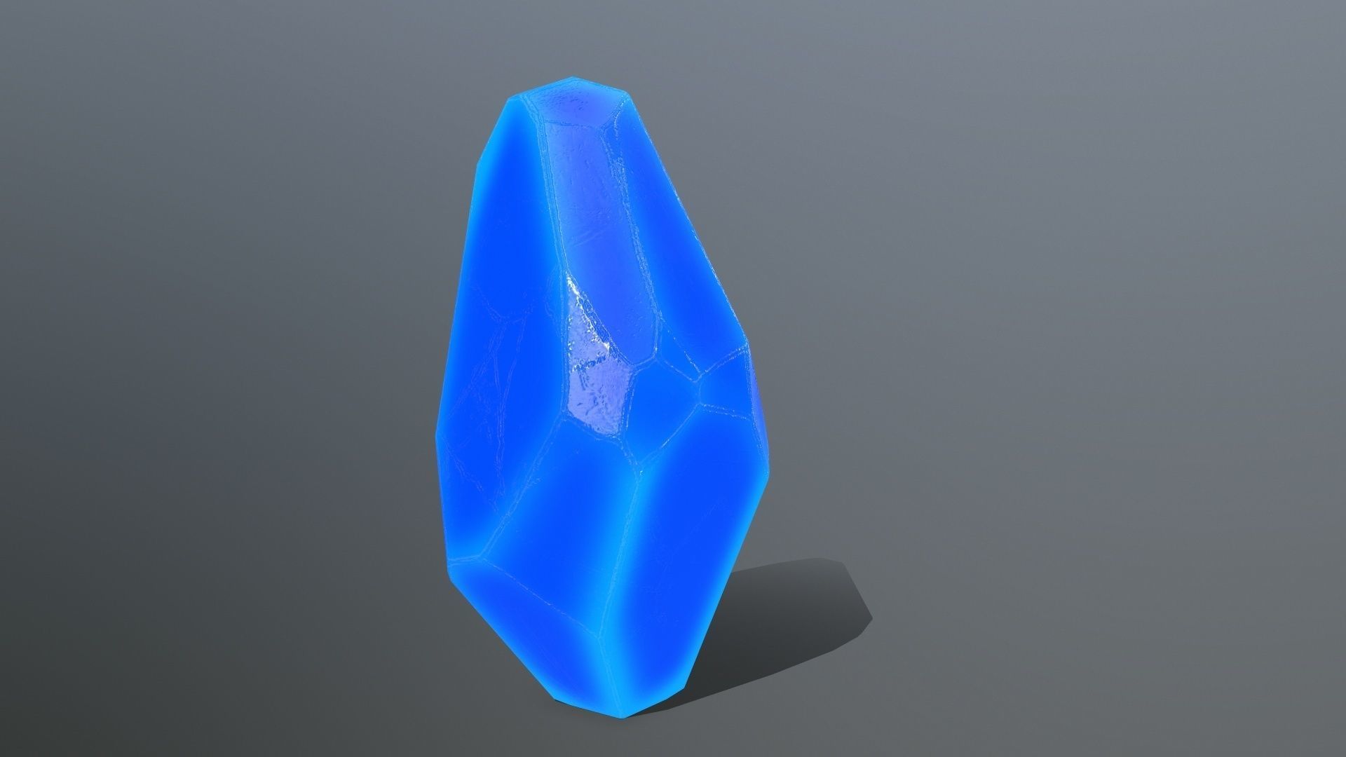 crystal set 2 Low-poly 3D model_4