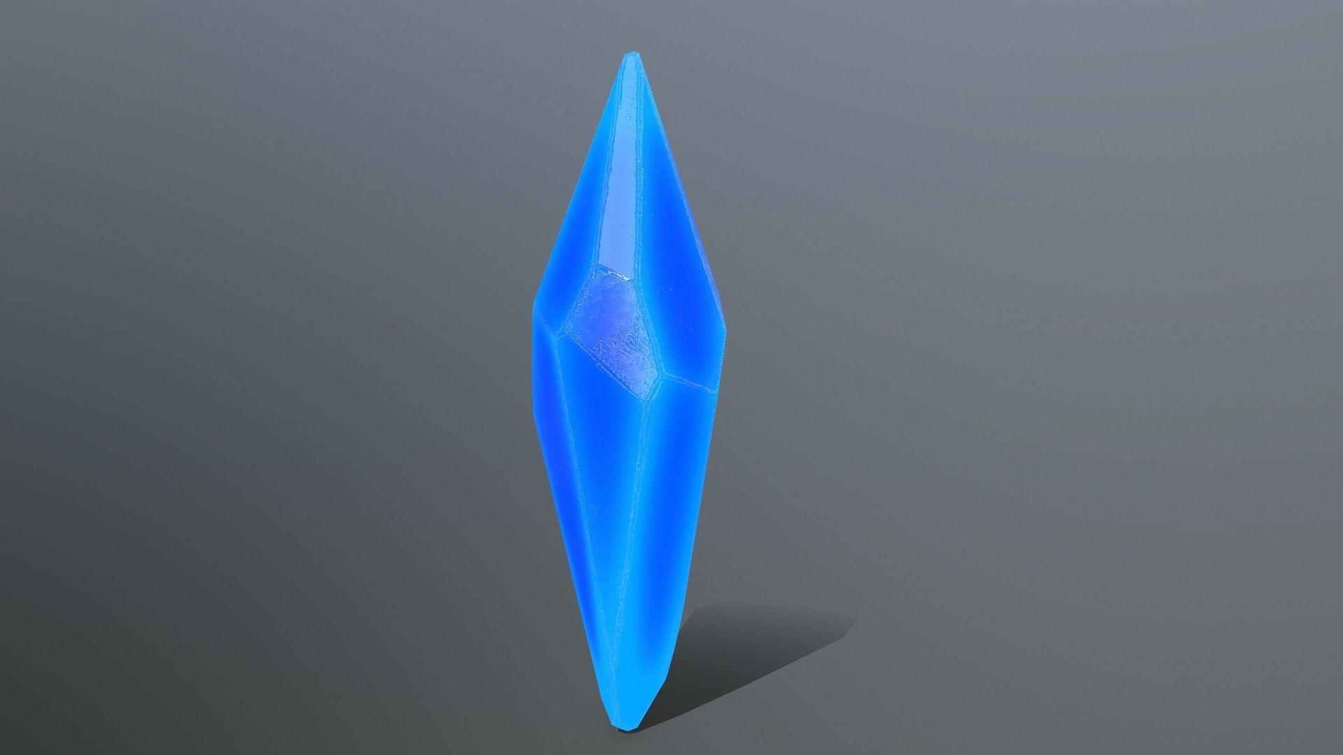 crystal set 2 Low-poly 3D model_3