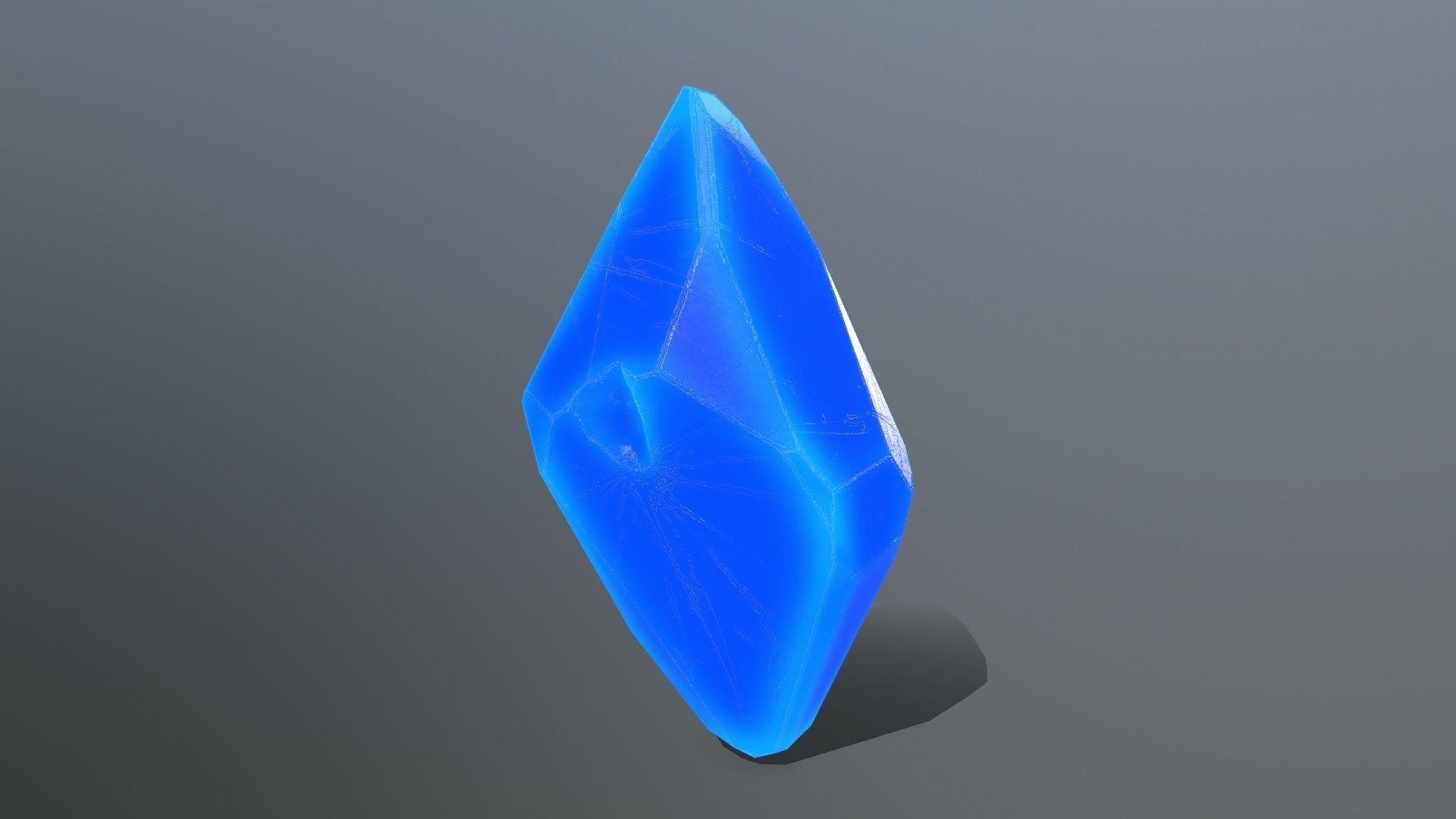 crystal set 2 Low-poly 3D model_1