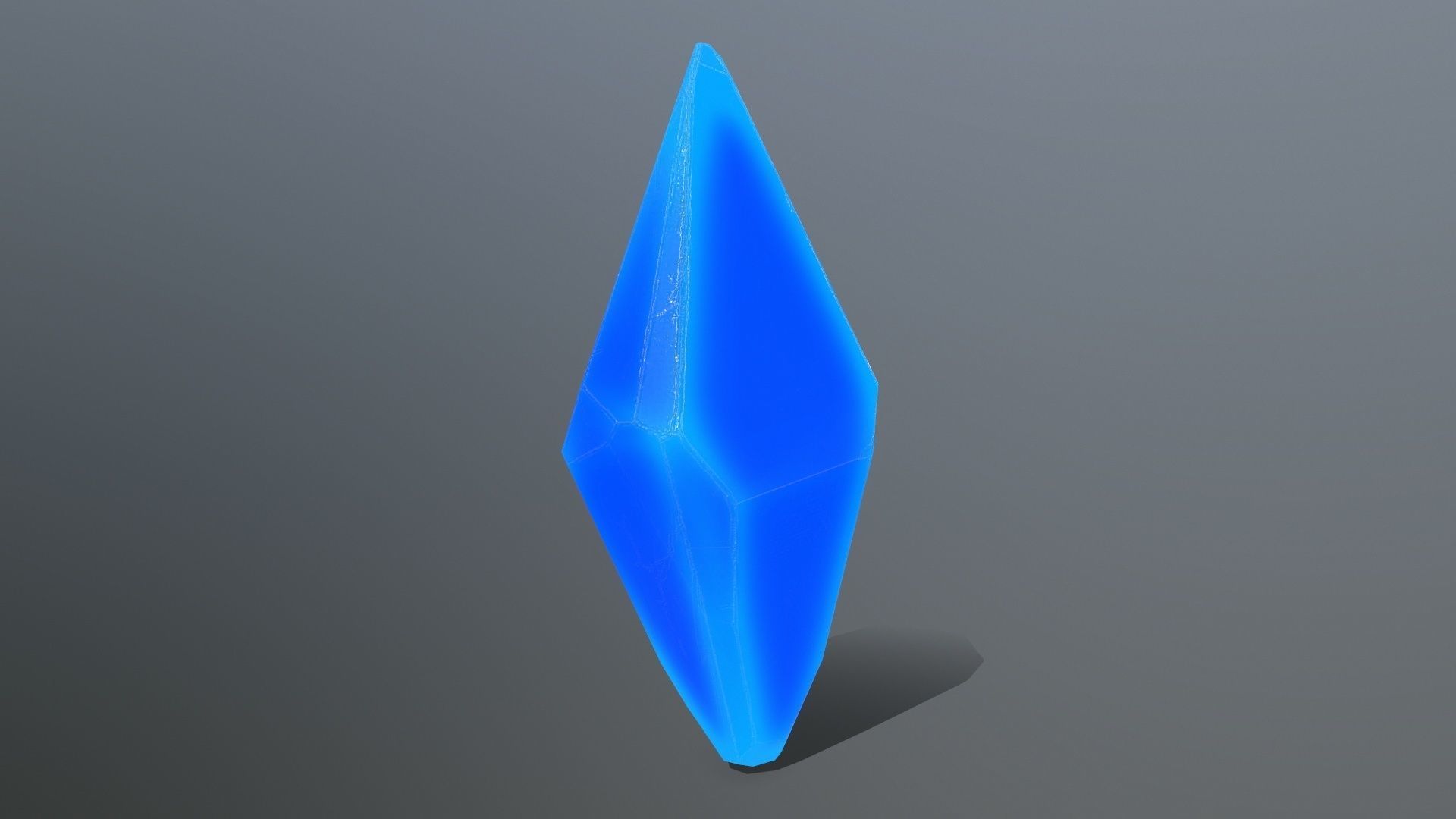 crystal set 2 Low-poly 3D model_2