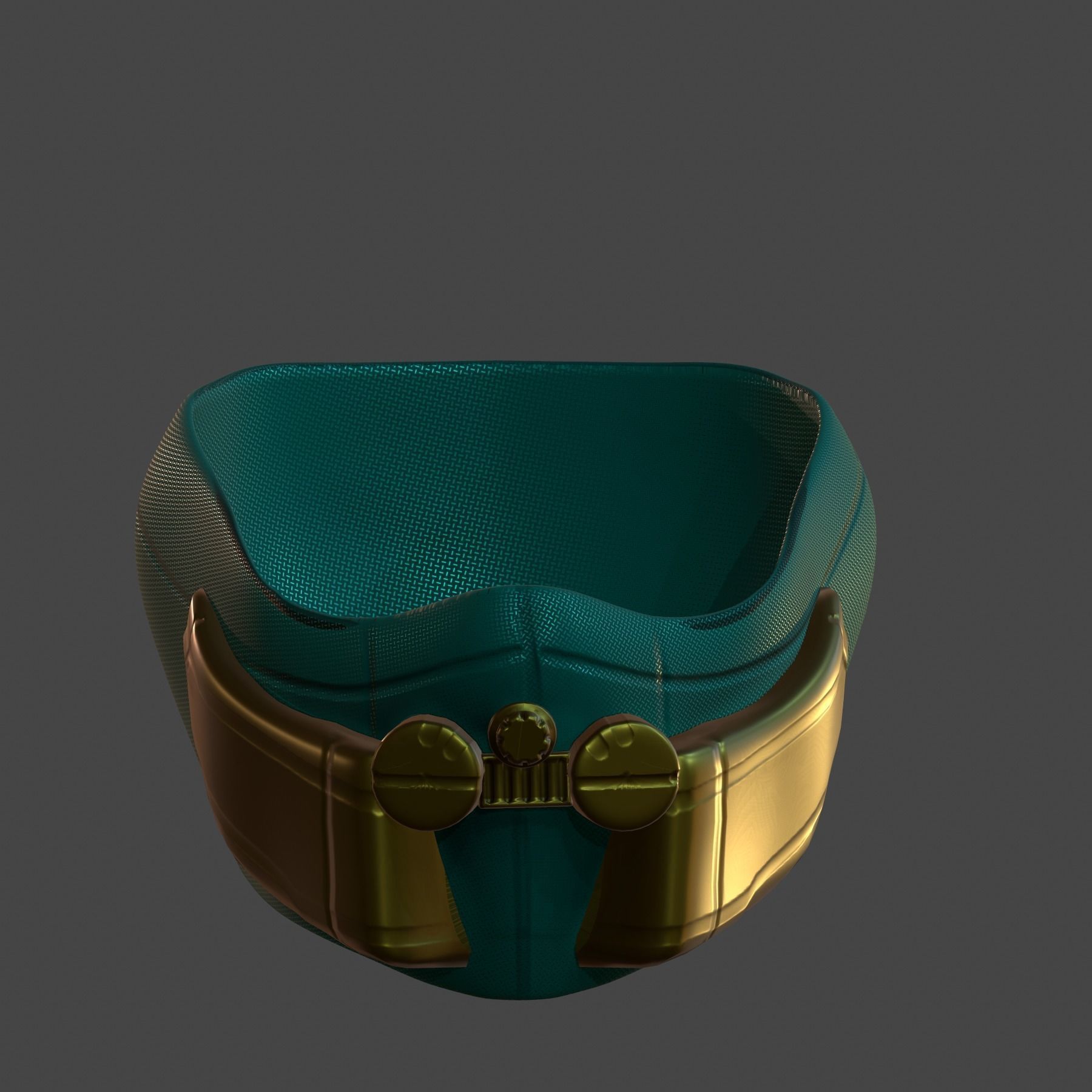 Gas mask helmet 3d model scifi Low-poly Low-poly 3D model_2