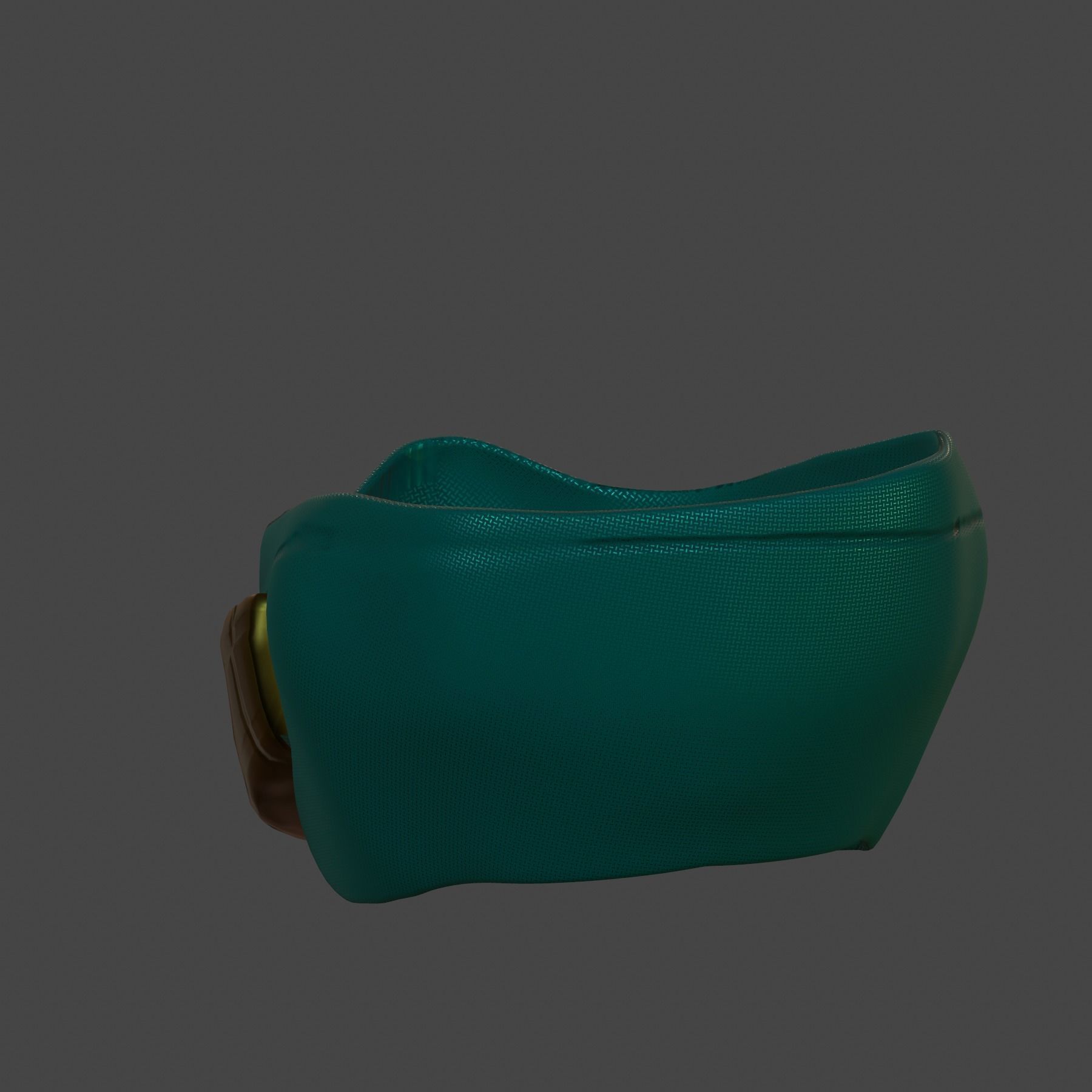 Gas mask helmet 3d model scifi Low-poly Low-poly 3D model_3