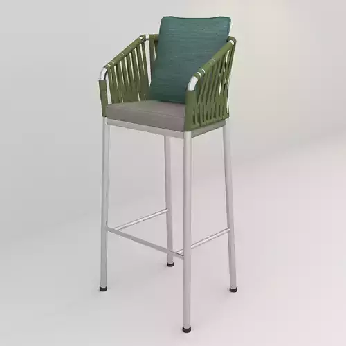 Barstool outdoor bar stool with cushion