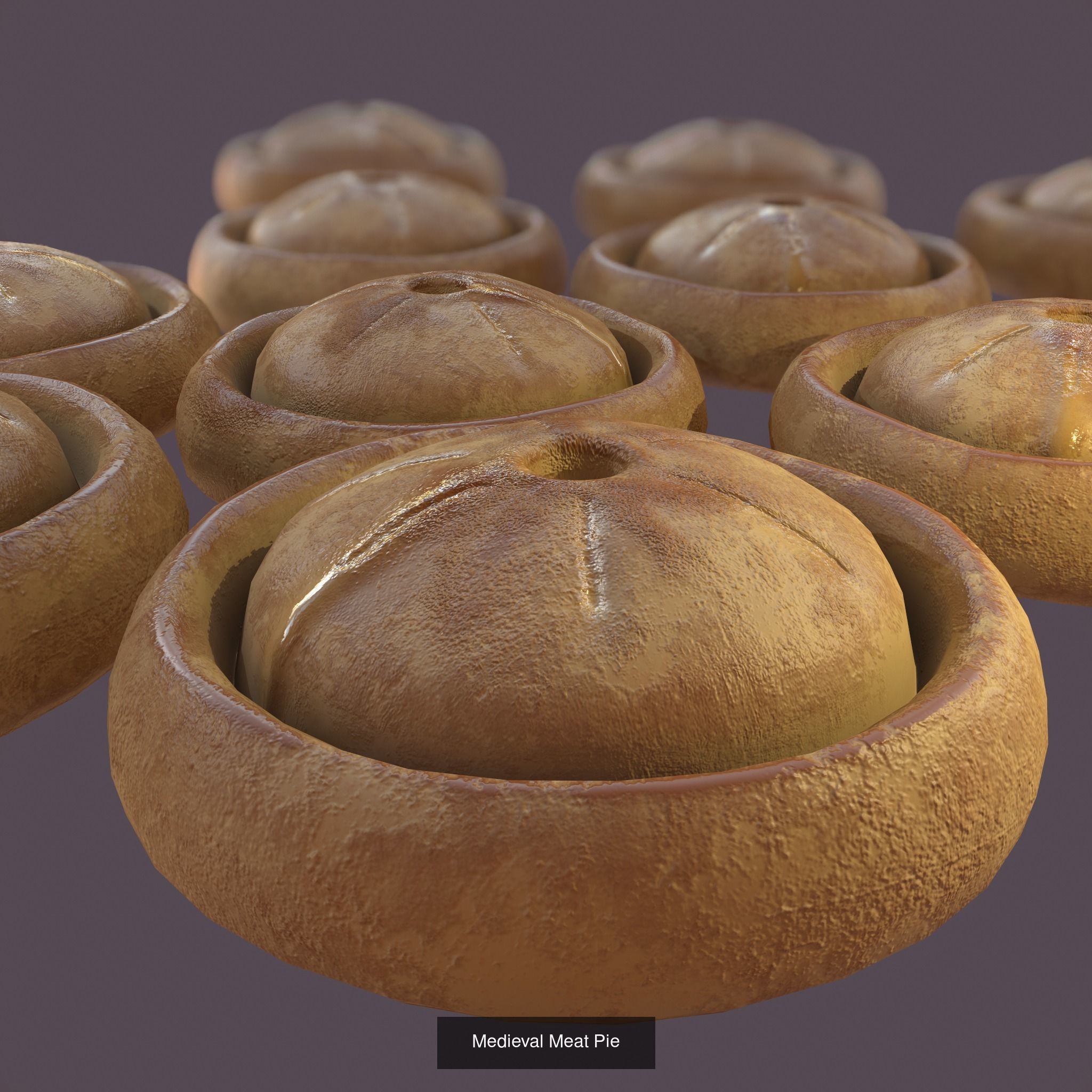12 Medieval Food Props  3D Model Collection_65